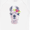 thumbnail image 4 of Inktastic Cute Llama with Flower Boys or Girls Baby Bodysuit, 4 of 5