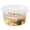 Clear/1 qt/10 Count, variant on Met Lux 2 qt Round Clear Plastic Food Storage Container - with Red Volume Markers - 7" x 7" x 4 1/4" - 10 count box