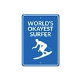 thumbnail image 2 of Okayest Surfer Novelty Sign, Metal Wall Decor - 10x14 inches, 2 of 4
