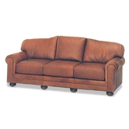 Southwest Transitional Handcrafted Leather Sofa