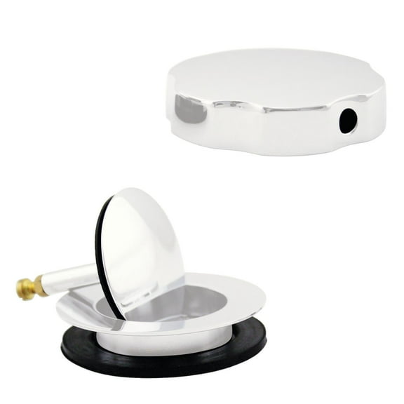 Westbrass D50T-50 Standard 1-1/2" Replacement Trim for Cable Drive Bath Drain Waste & Overflow Assemblies, Powder Coat White