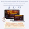 thumbnail image 5 of L400 84 Key 2.4G Wireless Keyboard Mouse Set Colorful Matte Feel Wear-resistant Cat Shape Yellow, 5 of 11