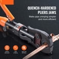 thumbnail image 2 of Copper Pipe Crimping Tool, Hydraulic Press Tool 1/2" 3/4" 1" for Copper & 3/8" 1/2" 5/8" F1807 Pex, Copper Ring Crimper, 360° Rotation, 2 of 9