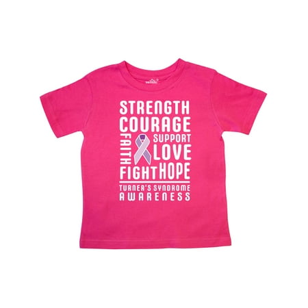 

Inktastic Turners Syndrome Awareness Strength Courage Support Gift Toddler Boy or Toddler Girl T-Shirt