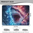 thumbnail image 7 of FOR U DESIGNS Shark Lightning Flame Print Car Trunk Mat for Truck SUV All Weather Cargo Liner Non-Slip Durable Rear Trunk Protection for Outdoor Activities, 7 of 7
