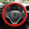 thumbnail image 3 of FH Group , Couvercle de Volant en Silicone avec Marques de Prise, Rouge, pour Auto, 3 of 4