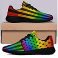 thumbnail image 3 of LGBT Pride Shoes Sneakers Black Size 13, 3 of 7