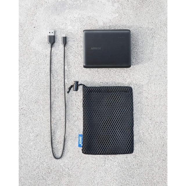 Anker 13,000mAh PowerCore  Compatible with most USB-charged devices, including iPhone 8 / X / XS / XS Max / XR (Lightning cable required), Android smartphones and tablets (including the Nexus 7), USB-C MacBooks / iPad (USB A to C cable required).