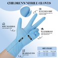 thumbnail image 2 of Guantes desechables para niños Xandoval XS de nitrilo azul de 5 mil, 100 piezas, 2 of 7