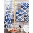 thumbnail image 2 of Blue Morocco Kitchen Dish Towels for Drying Dishes Set of 2, Vintage Graffiti Paint Art Boho Dappled Waffle Weave Microfiber Hand Tea Bathroom Towels Quick Dry & Absorbent Towel 15.7x23.6, 2 of 7