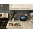 thumbnail image 2 of Carolines Treasures DAC2612LCB 12 x 15 x 0.2 in. Black & Tan Coonhound Cozy Christmas Glass Cutting Board - Large, 2 of 5