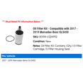 thumbnail image 2 of Oil Filter Kit - Compatible with 2017 - 2019 Mercedes-Benz GLS450 2018, 2 of 2