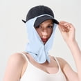 thumbnail image 5 of Blue Cap Sun Shade UPF 50+ Neck Gaiter Detachable Breathable Quick Dry Adjustable Neck Flap for Baseball Hat Outdoor Fishing Hiking,Size Free Size, 5 of 5