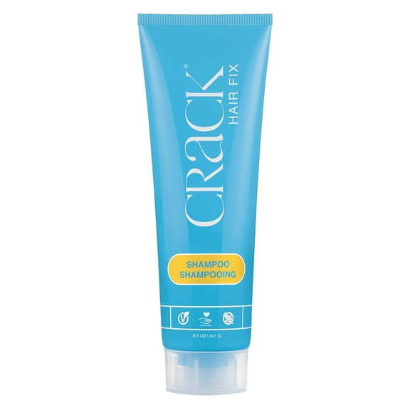 Crack Hair Fix Moisturizing Shampoo for Women, Sulfate-Free Travel Shampoo with Twist Bottle, 8.5 fl oz