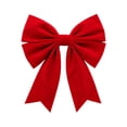 thumbnail image 2 of WDOBM Christmas Decorative Bows, Red Oversized Fluff Christmas Bow Ornament Tree Wedding Decor, Christmas Tree Bow, Velvet Christmas Bows for Home Decor Indoor, 2 of 6