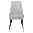 thumbnail image 2 of Set of 2 Mid Century Side Chairs, Light Grey, 2 of 7