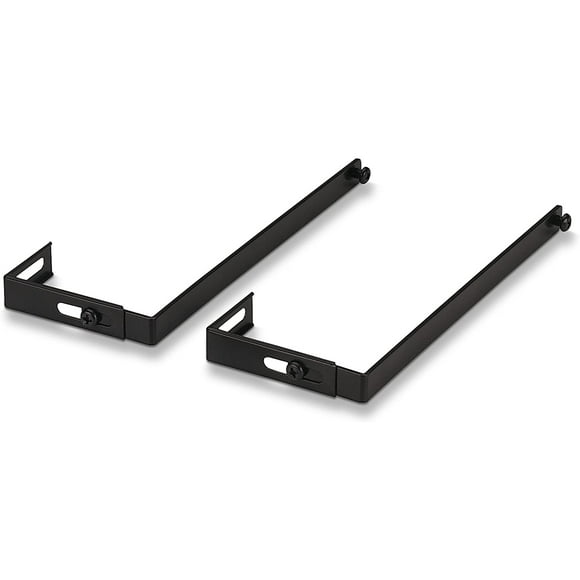 Officemate Universal Partition Hanger Set, Adjusted to fit Panels with 1 1/4 inch to 3 1/2 inch Thickness, Metal Black