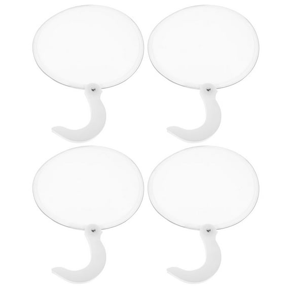 BESTYASH 4Pcs Convenient Foldable Fan White for Everyday Summer Use and Wall Adornment