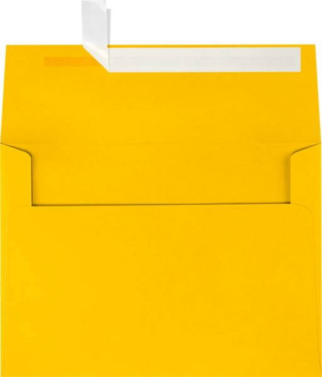 LUXPaper A7 Invitation Envelopes, 5 1/4 x 7 1/4, Sunflower, 250/Pack