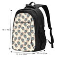 thumbnail image 4 of Yiaed 70s Disco Ball Print Laptop Backpack,Business Travel Durable Laptops Backpack with USB Charging Port,Water Resistant College Computer Bag, 4 of 5
