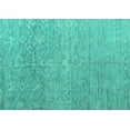 thumbnail image 1 of Ahgly Company Indoor Rectangle Abstract Turquoise Blue Modern Area Rugs, 5' x 7', 1 of 4