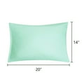 thumbnail image 6 of Unique Bargains 2-Piece 1800D Microfiber Solid Pillowcases Green Travel, 6 of 8