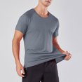 thumbnail image 1 of pstuiky camisetas para hombre, Camisa holgada informal de manga corta con cuello alto y botones y bolsillos ventilados para hombre ropa de hombre xl, 1 of 8