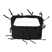 Rampage by RealTruck Windbreaker for Jeep Wrangler JL | Sail Cloth, Black Diamond | 990037 | Compatible with 2018 - 2024 Jeep Wrangler JL Unlimited 4-Door