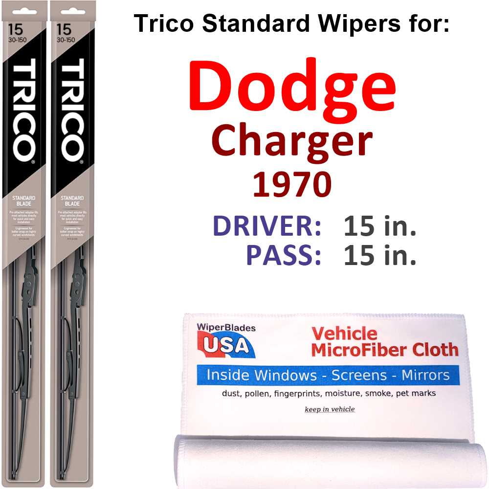 1970 Dodge Charger Wiper Blades (Set of 2)