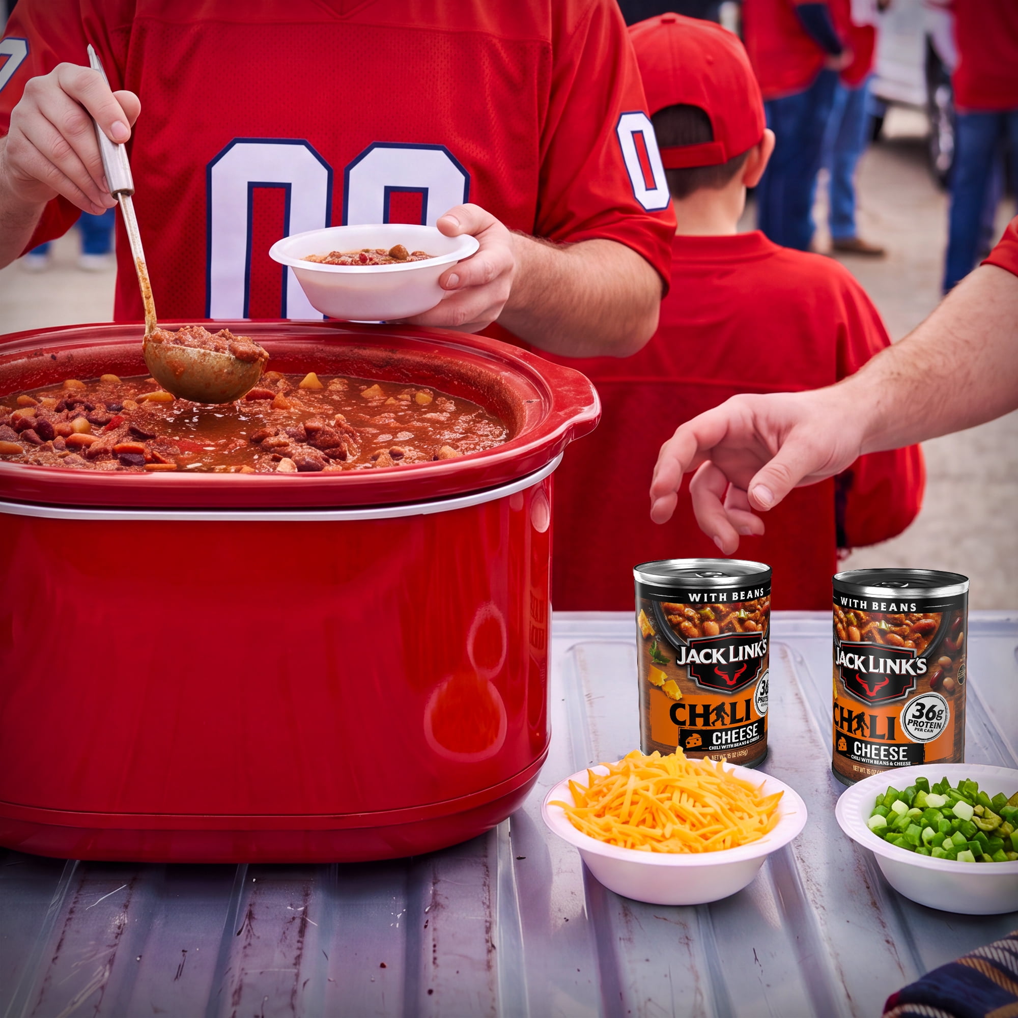 Jack Link's Chili, Chili Cheese Flavored, 15Ounce Can, Hearty Chili Made with 100% Beef