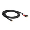 thumbnail image 4 of Dual Audio Cable Aluminum Alloy Y Adapter Connector Extension Cor for Mixer, Amplifier, Sound Card, Active Speaker, 4 of 7