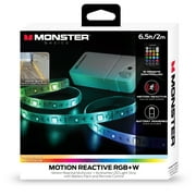Monster LED 6.5ft Motion Activated Multi-Color Indoor Light Strip, 88 Unique Settings