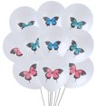 thumbnail image 4 of CIMAXIC Party 1 Set 20pcs Colorful Swallowtail Patterned Balloon Party Decoration Random Color,4.72"X2.36"X0.04", 4 of 4
