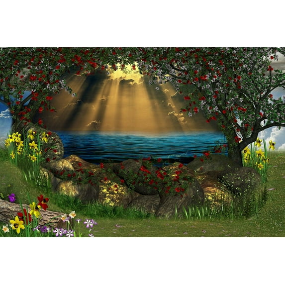 My Dream Backyard - Canvas OR Print Wall Art