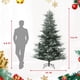 thumbnail image 3 of Yeshouse árbol de Navidad artificial 6.5/7.5 pies pre-iluminado, ramas PE&PVC, luces cálidas UL, ideal para hogar, oficina o fiestas, 3 of 9