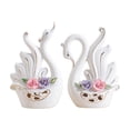 thumbnail image 1 of 2 figuras de cisne blanco, escultura de animal, estatua de cisne, adorno de colección Estilo D, 1 of 9