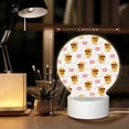 thumbnail image 6 of Pofeuu Cute Duck Print LED Christmas Night Light Lamp Base Gift DIY 3D Clear Acrylic Blank Engrave Sheets for Room Cafe Bar Birthday Party Decoration, 6 of 9