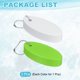thumbnail image 3 of Uxcell 2pcs Llavero Flotante para Navegación Espuma PU Ovalado Llavero Flotante Impermeable Accesorios para Deportes Acuáticos para Navegación Vela Surf Pesca, Blanco/Verde Claro, 3 of 7