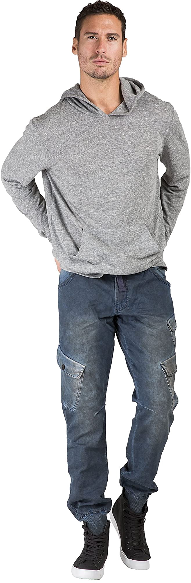 Level 7 Mens Premium Knit Denim Jogger 