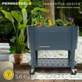 thumbnail image 3 of Permasteel Raised Garden Bed with Legs, 40×20×37 in, Planter Box with EnGrow™ TrueSoil™ Technology for Vegetables, Flowers, Herbs, and Fruit, Outdoor Indoor, Storage Shelf, Blue, 3 of 8
