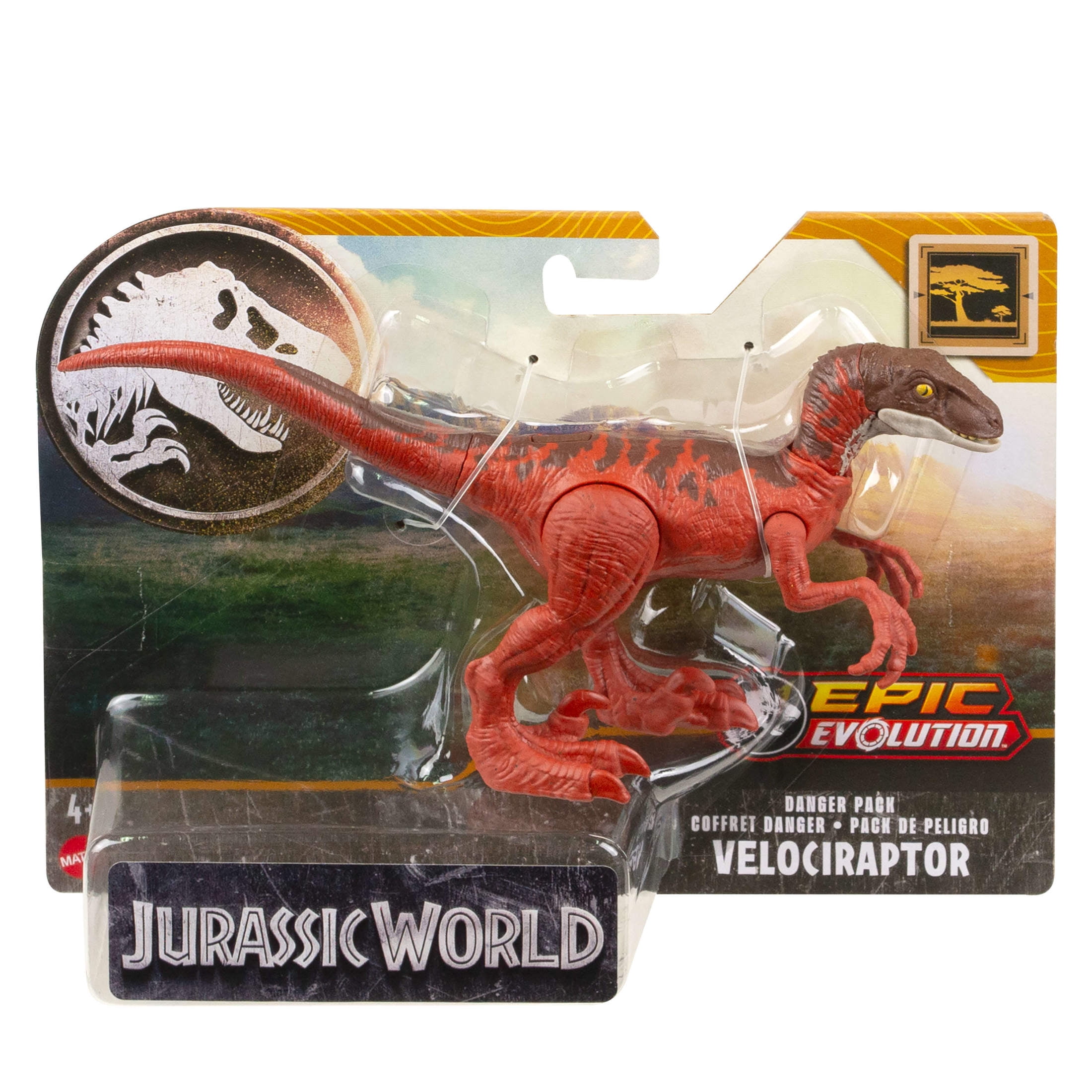 Figura De Dinosaurio Austroraptor – Jurassic World Danger Pack Con Código Para Realidad Aumentada, Articulaciones Móviles