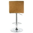 thumbnail image 5 of Elama Bar Stool with Adjustable Height & Swivel, Camel, Set of 2, 5 of 9