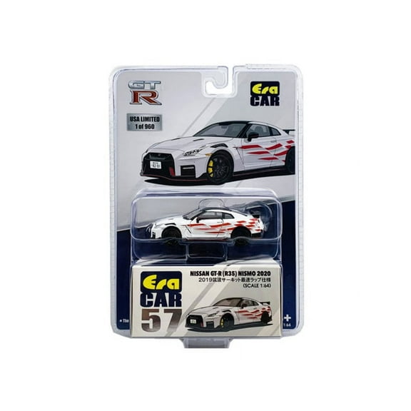 2020 Nissan GT-R R35 Nismo, White - Era Car NS21GTRRN57 - 1/64 scale Diecast Model Toy Car
