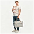 thumbnail image 5 of DEFAHN Diaper Bag, Gray Baby Tote Bag with 15 Pockets, Waterproof Large Capacity for Travel, 5 of 9