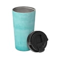 thumbnail image 2 of Fotbe Blue And Turquoise Printed Insulated Travel Coffee Mug Spill Proof Leak Proof Stainless Steel Coffee Tumbler Reusable Coffee Cups with Lids Thermos, 2 of 8