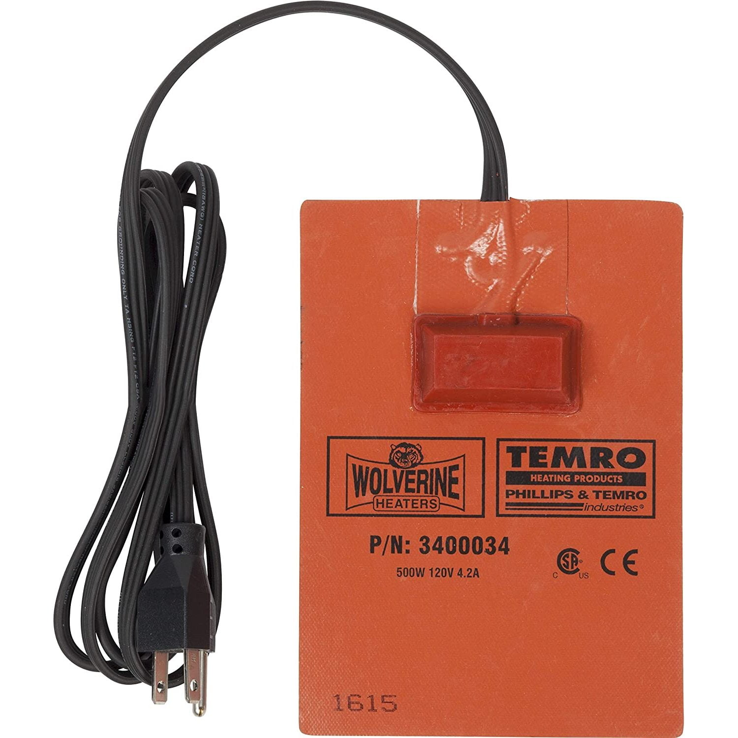 3400034 Silicone Pad Heater Engine Oil, Transmission Fluid, Reservoir