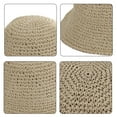 thumbnail image 3 of Sombrero de paja para mujer, sombrero de pescador tejido, sombrero de playa, gorra plegable, gorras de verano, sombrero de pescador para mujer, 3 of 5