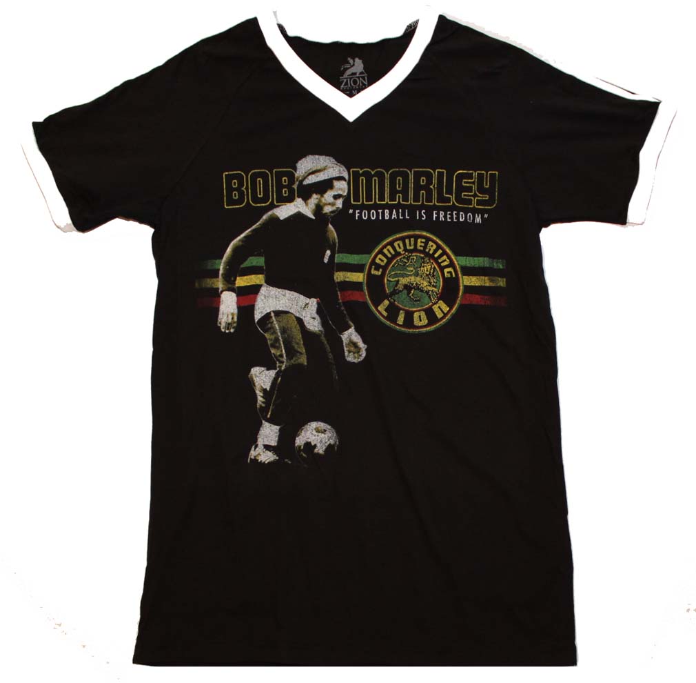 Bob Marley Football is Freedom V-Neck 
