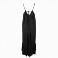 thumbnail image 5 of NIEWTR Robe d'Été Ample pour Femme, Robe de Plage d'Été à Col en V Sans Manches, Décontractée et Fluide, Maxi (Noir, TG), 5 of 5