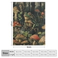 thumbnail image 4 of Shiartex Mushroom Blanket Mushroom Gifts for Women Men Kids Frog Blanket Soft Fuzzy Flannel Mushroom Throw Blanket for Couch Sofa Bed Home Decorative Mushroom Blankets All Season  40x50in, 4 of 6